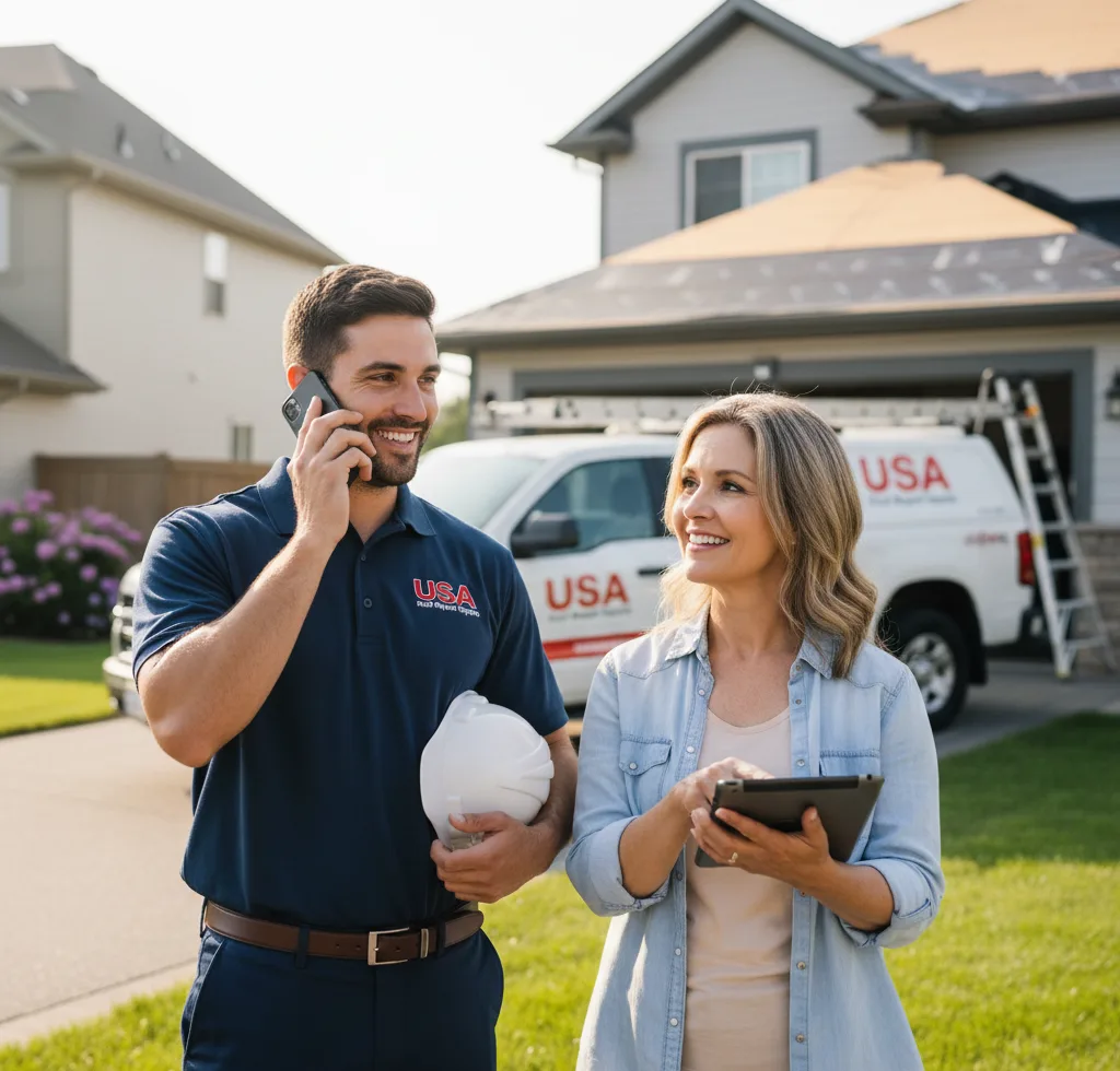 USA Roof Repair Experts customer support in Forsyth